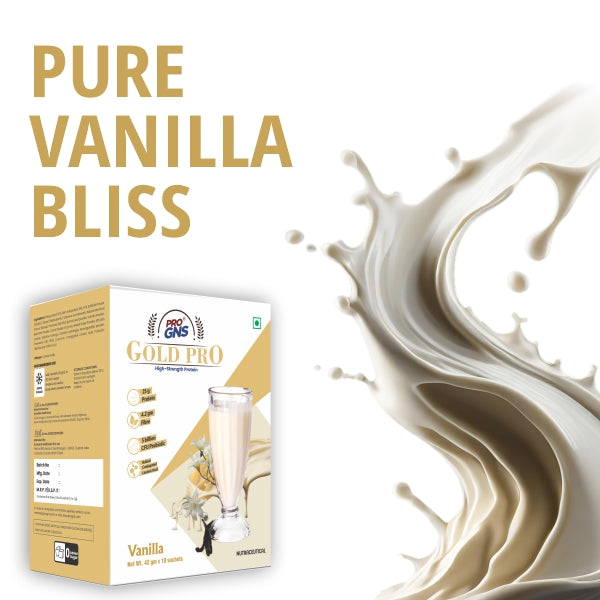 ProGNS Gold PRO Vanilla Flavour (Pack of 10 servings)