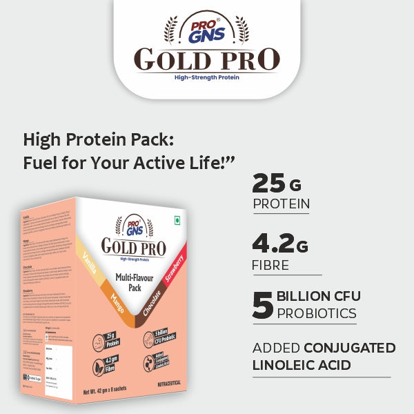 ProGNS Gold PRO Multi Flavour (Pack of 8 servings)