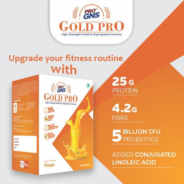 ProGNS Gold PRO Mango Flavour (Pack of 10 servings)