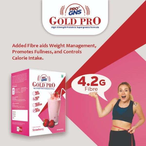 ProGNS Gold PRO Strawberry Flavour (Pack of 10 servings)