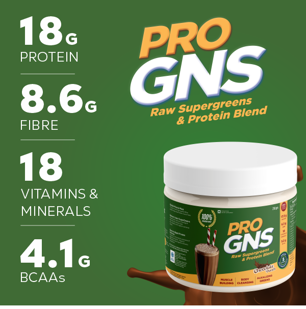 ProGNS Raw SuperGreens & Protein Blend (Pack of 8 servings)