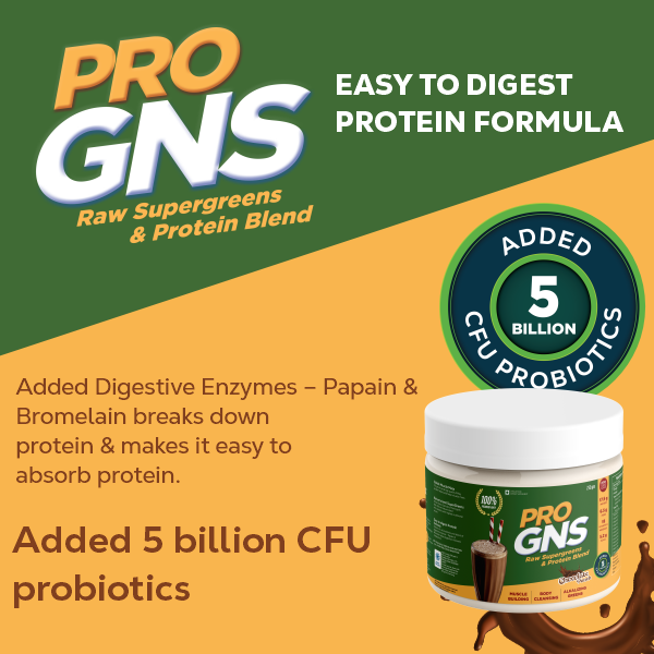 ProGNS Raw SuperGreens & Protein Blend (Pack of 8 servings)