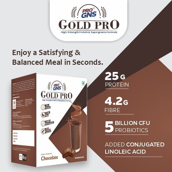 ProGNS Gold PRO Chocolate Flavour (Pack of 10 servings)